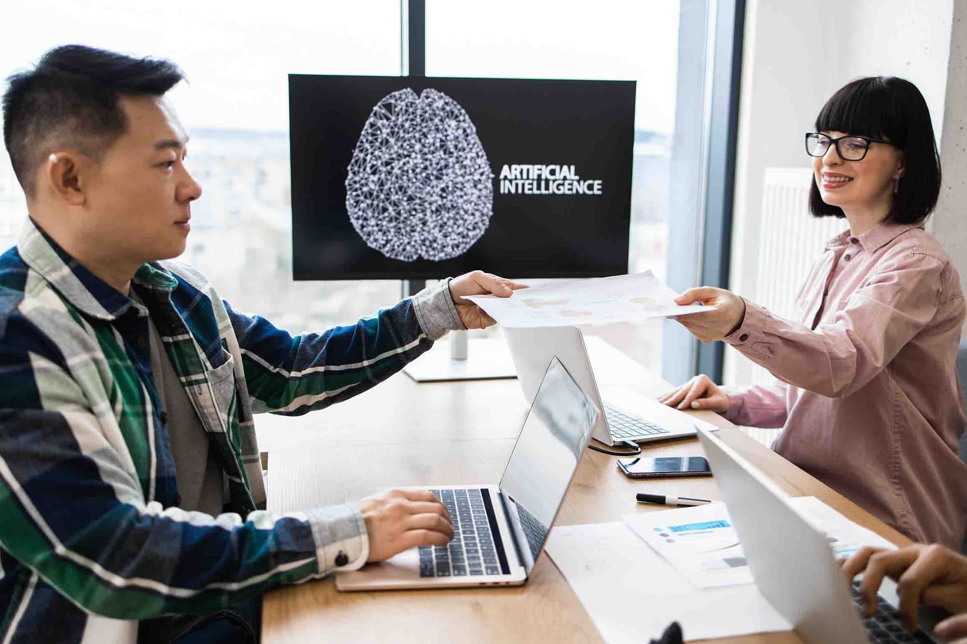 Abstract representation of AI network