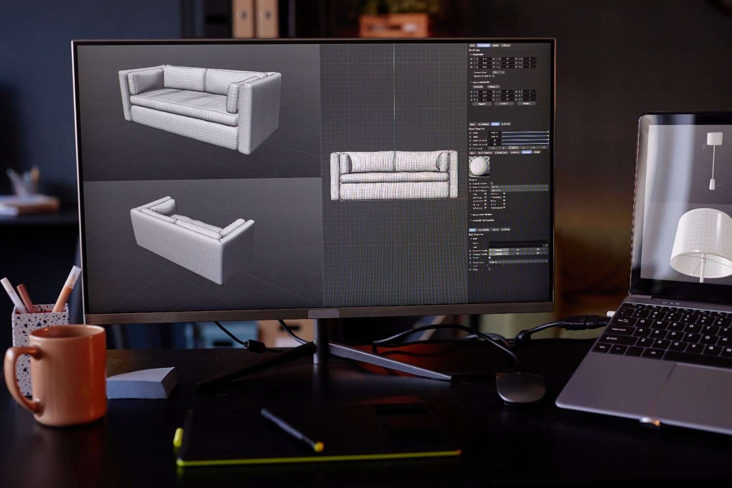 3D modeling and animation software interface