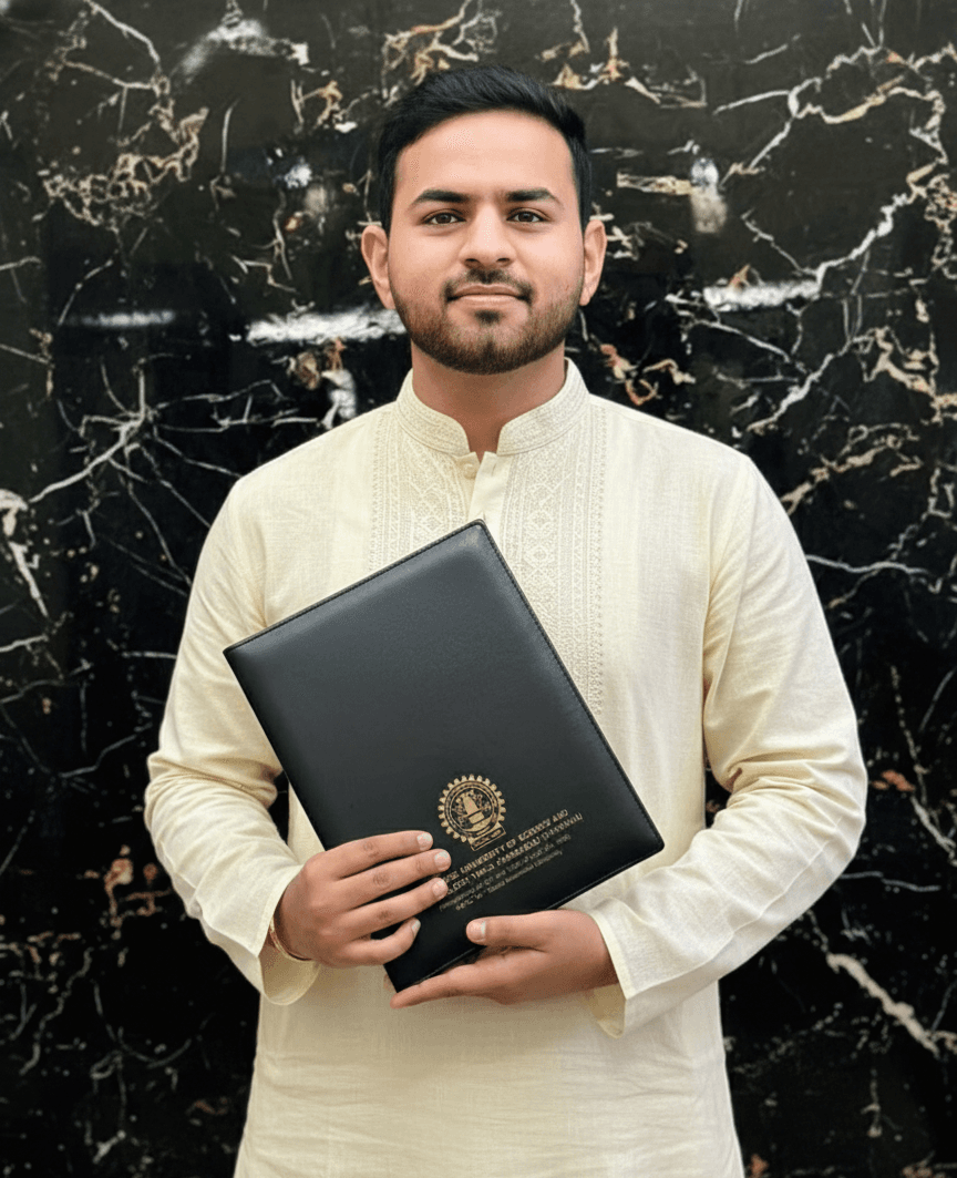 Tushar  graduated from J.C.Bose University of Science and Technology, YMCA, Faridabad 