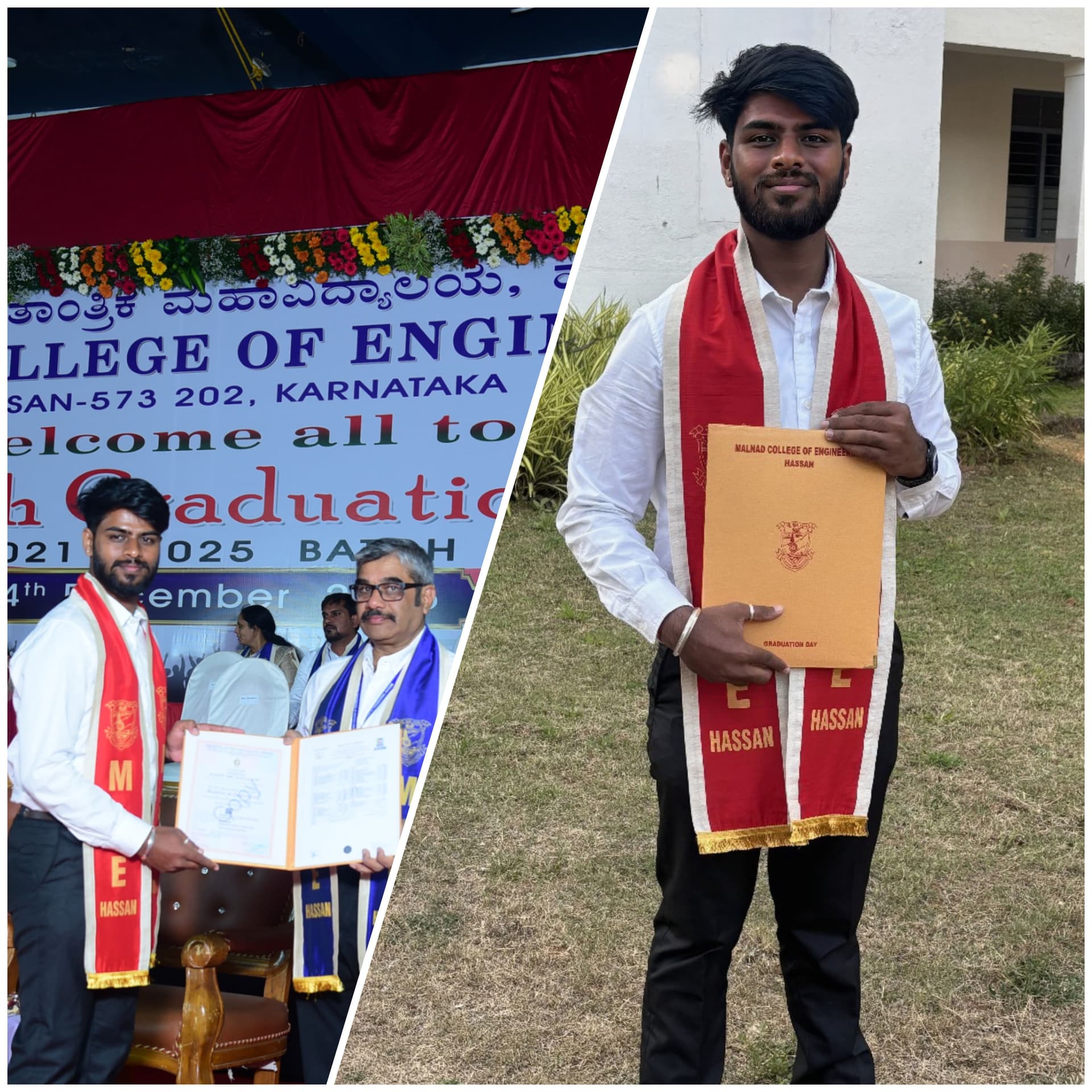 Gagan  graduated from Malnad College of Engineering 