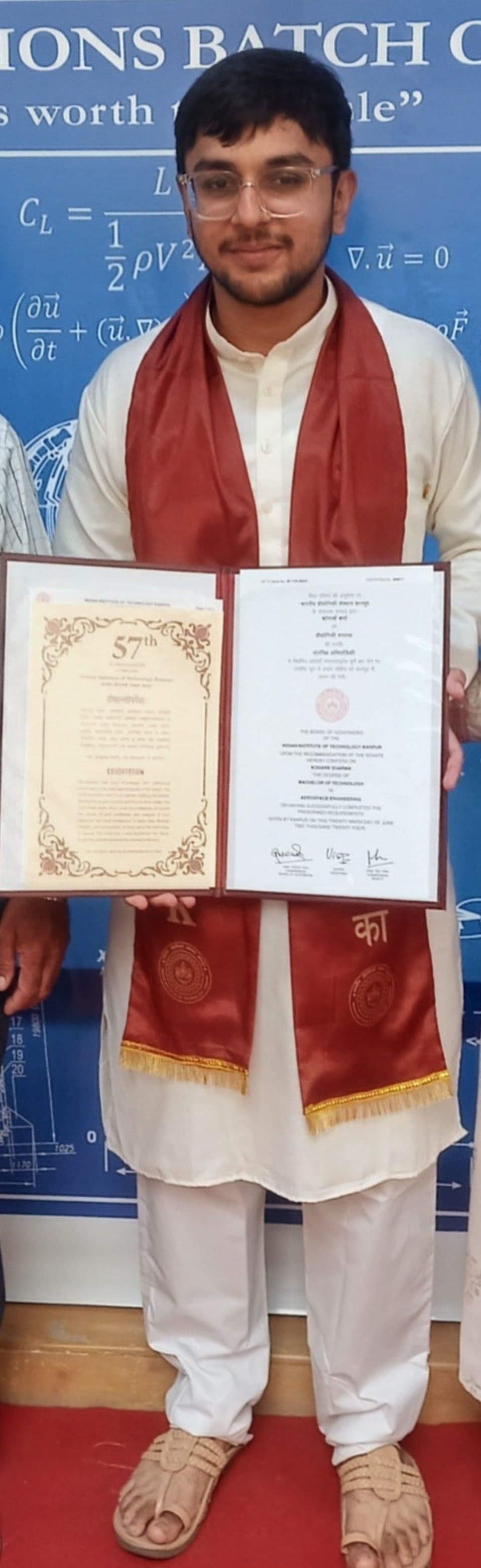 Konark  graduated from Indian institute of technology kanpur 