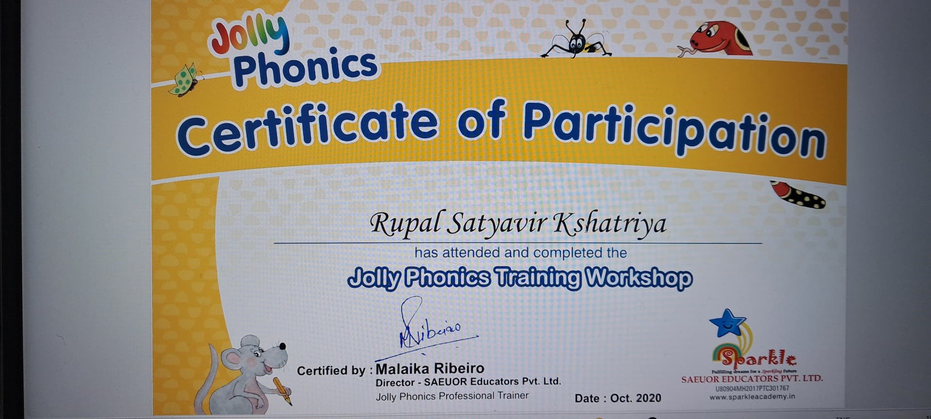Rupal graduated from Polytechnic