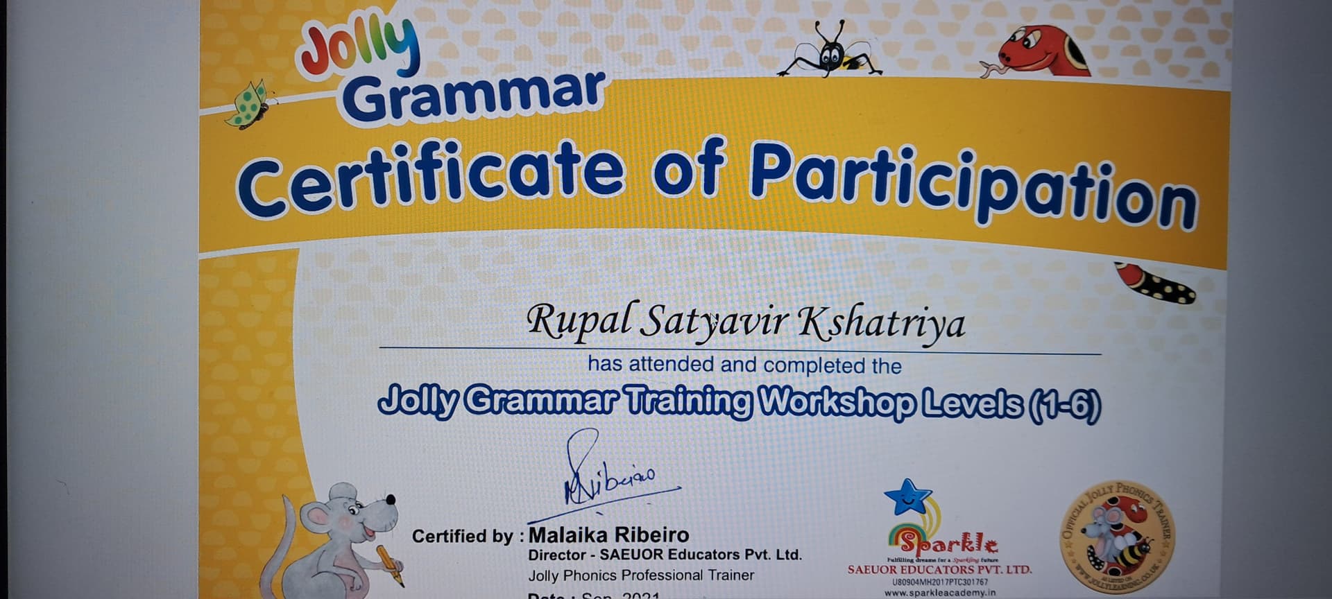 Rupal graduated from Polytechnic