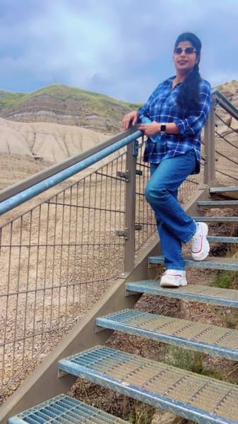 Travel snapshot of Reet during a trip 