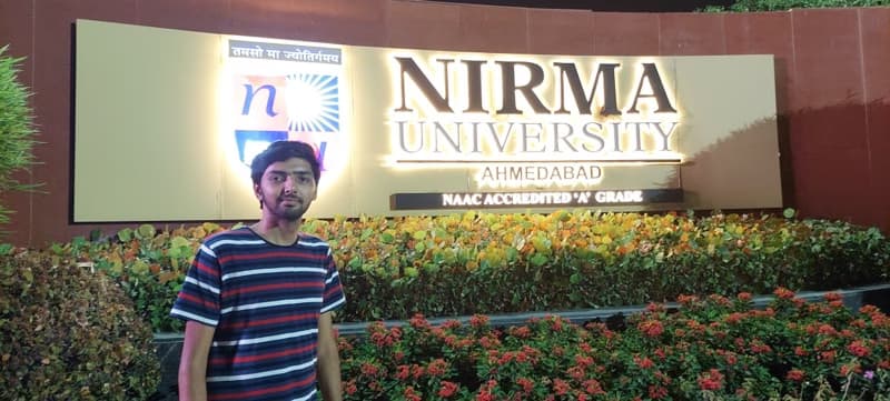 Graduation ceremony photo of Krish 