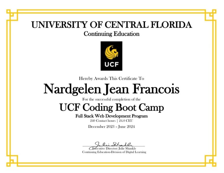 Verified degree or teaching certification of Nardgelen  