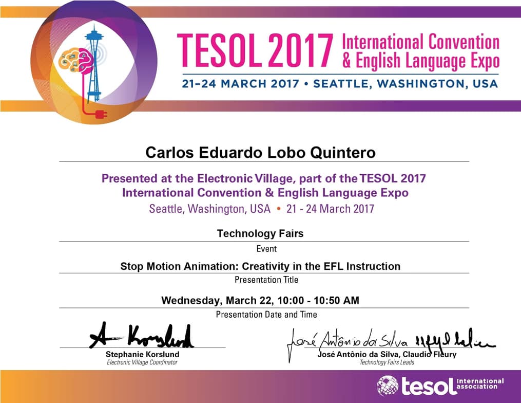 Verified degree or teaching certification of Carlos 