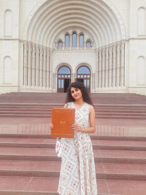 Graduation ceremony photo of Apurva  