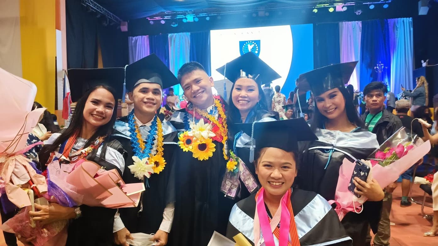 Graduation ceremony photo of John Michael  