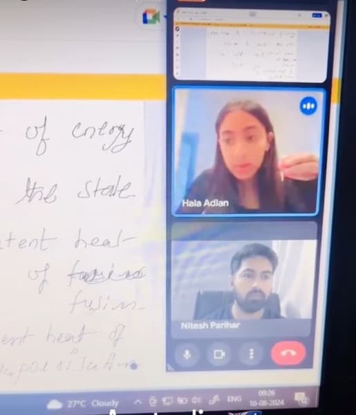 Nitesh conducting a lesson 