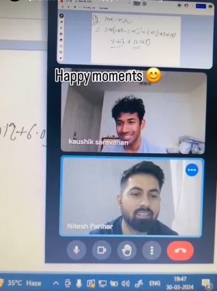 Nitesh conducting a lesson 