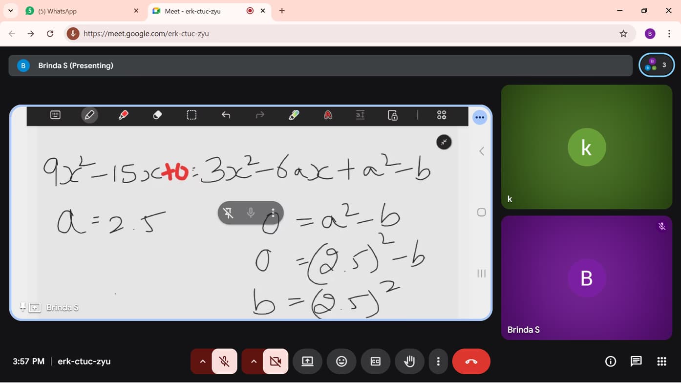 Live performance with Mathematics by Brinda 