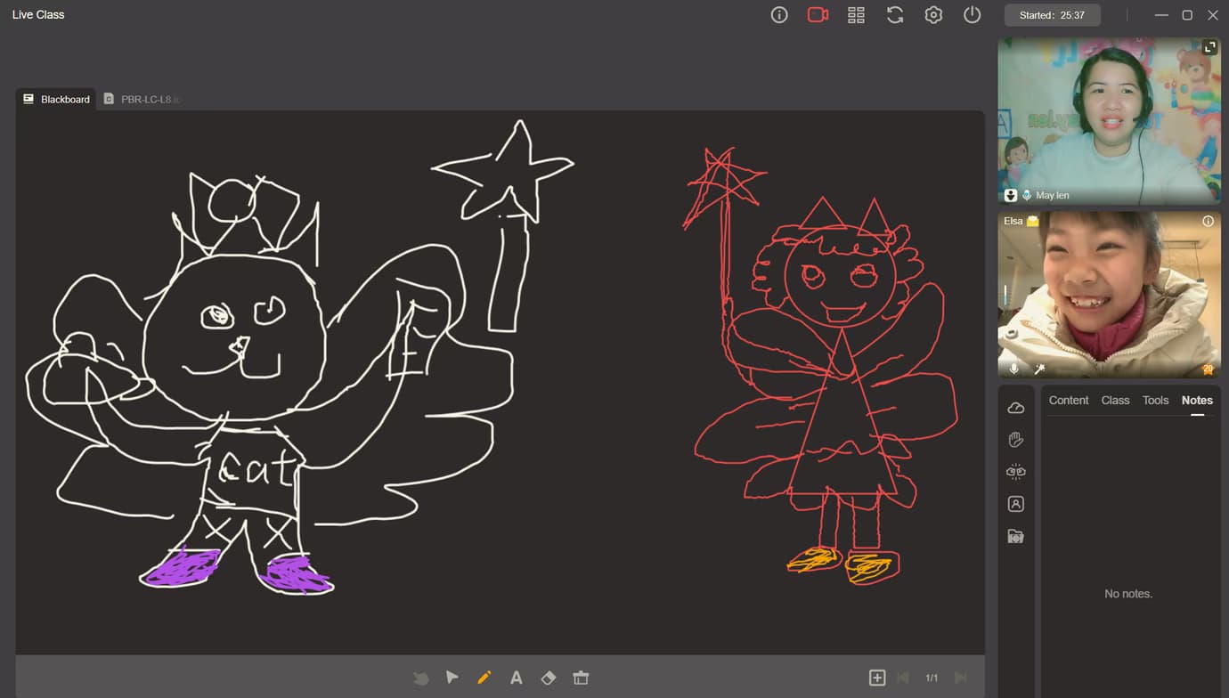 Maylen  conducting a lesson 