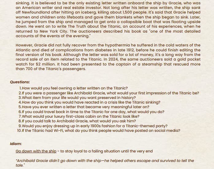 ESL learning materials by Emily 