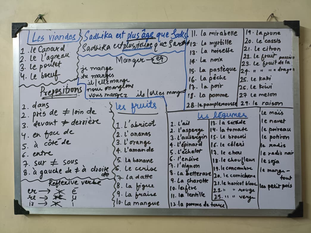 French learning materials by Sadhika  