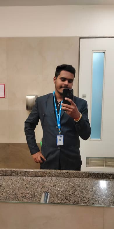 Graduation ceremony photo of Shubham 