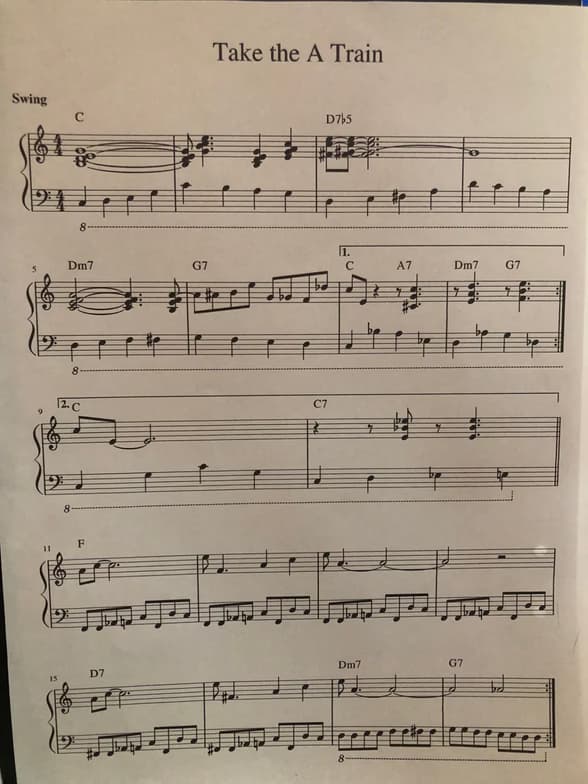 Piano learning materials by Miles 