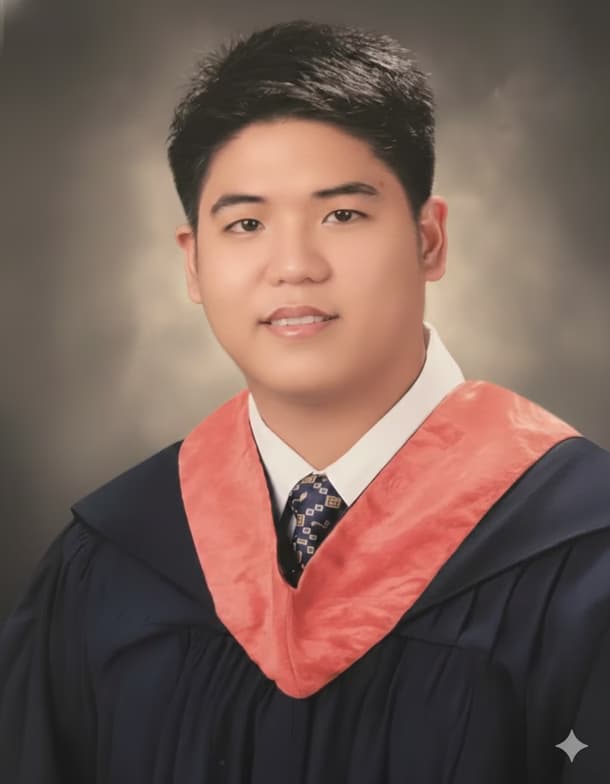 Graduation ceremony photo of Jimmy 