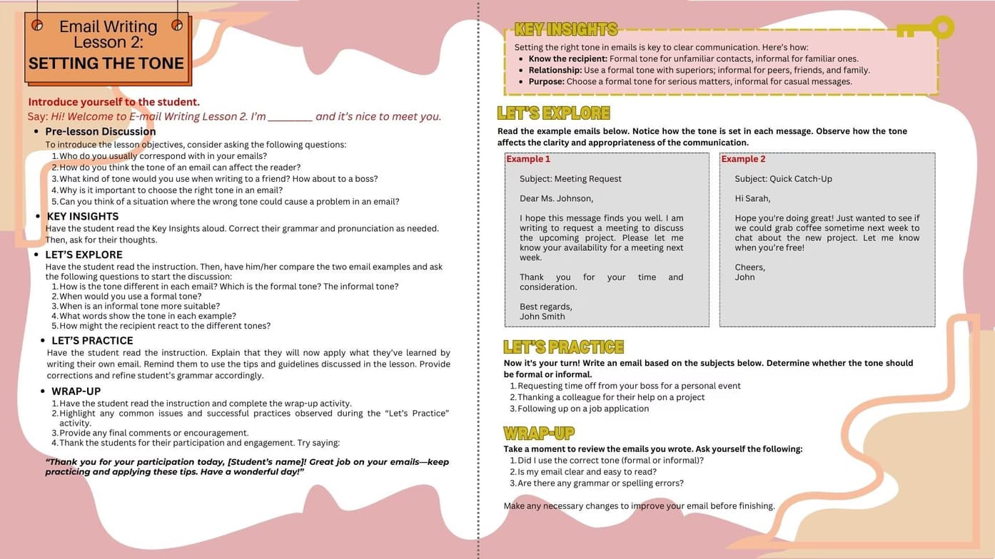 ESL learning materials by Maria Kristina 