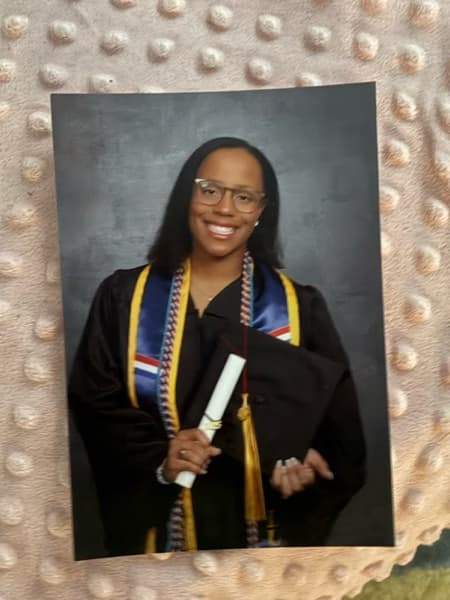 Graduation ceremony photo of Angelica  