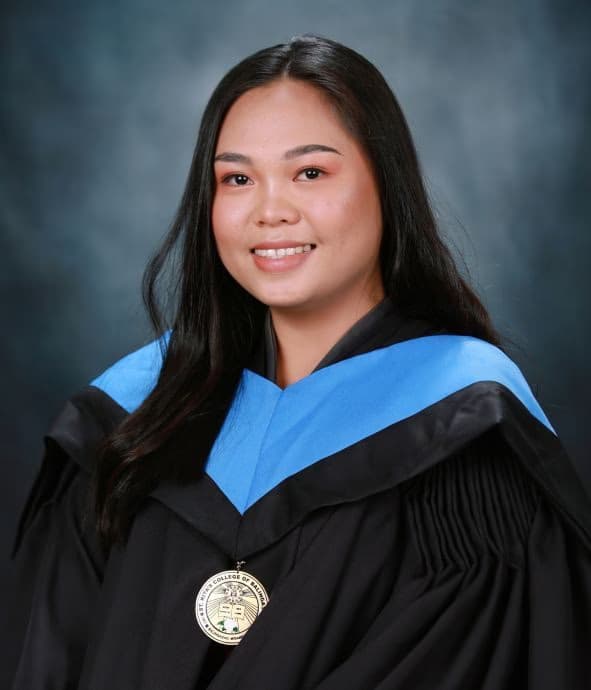 Graduation ceremony photo of Jean 