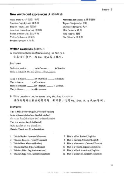 English learning materials by Czarina 