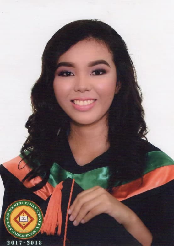 Graduation ceremony photo of Sarah 