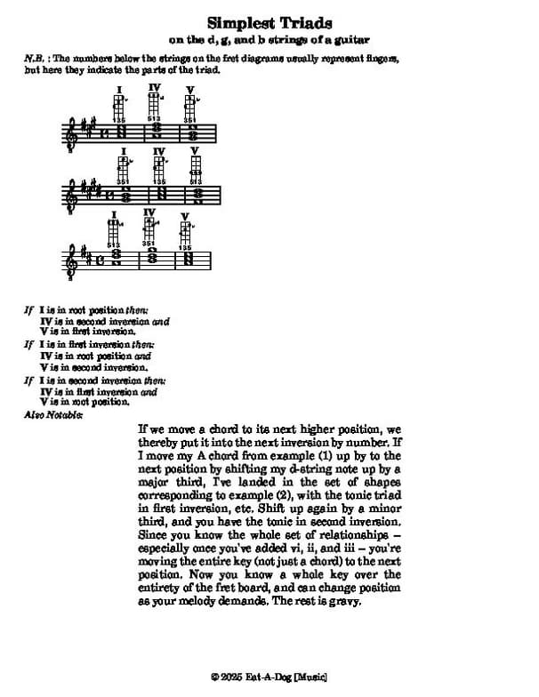Guitar learning materials by Jeremy 