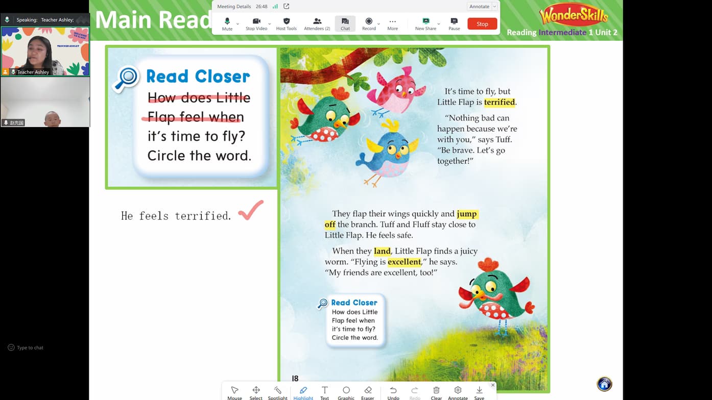 Ashley Gail conducting a lesson 