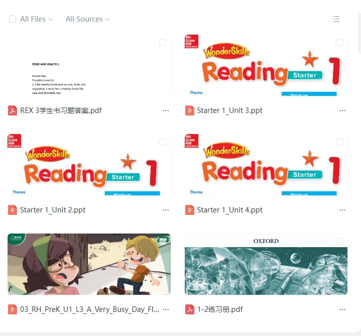 ESL learning materials by Ashley Gail 