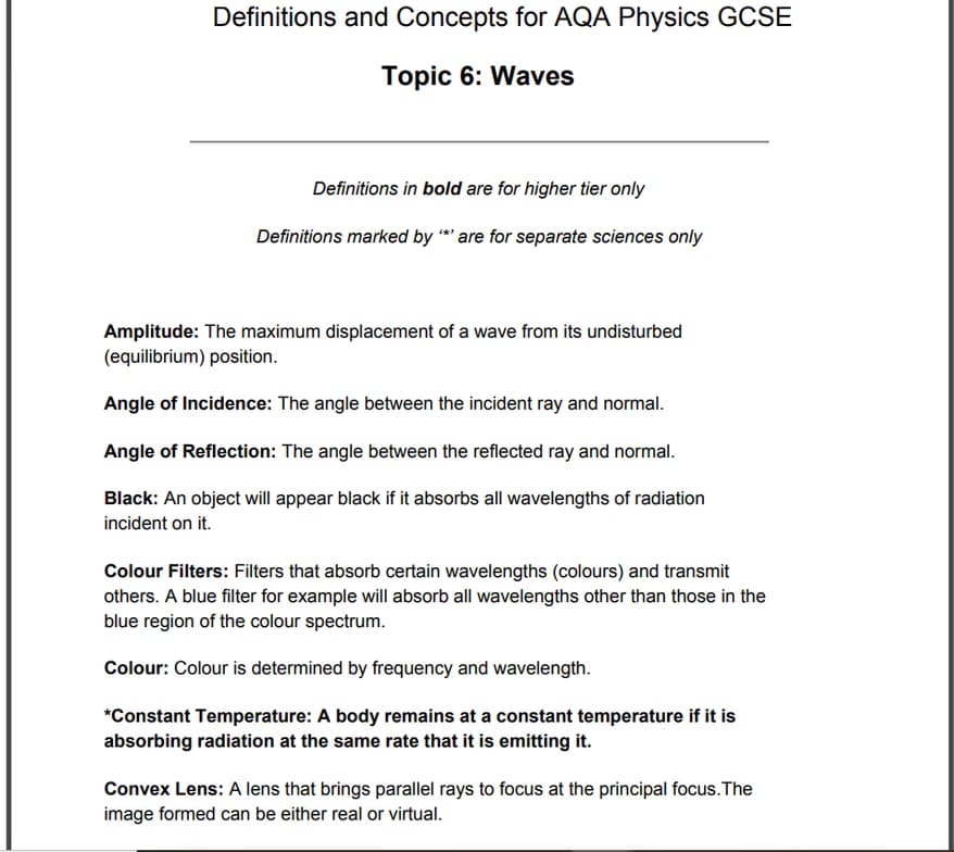 GCSE learning materials by Eric 