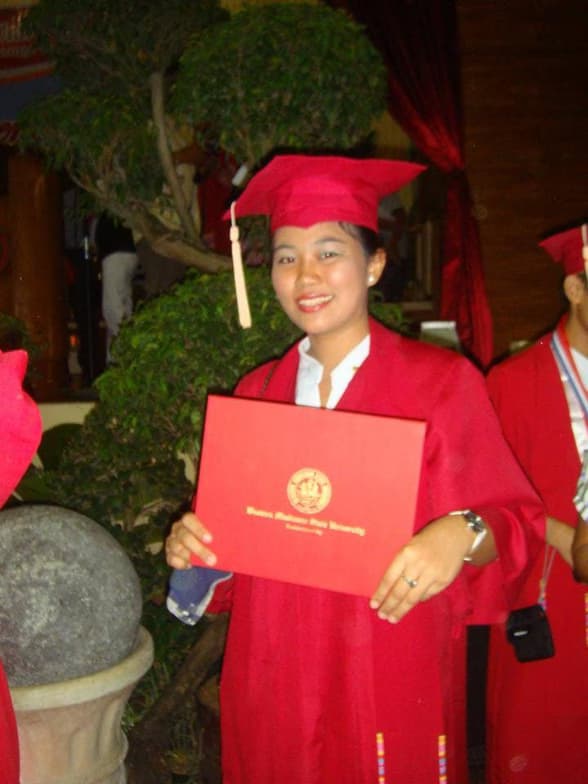 Graduation ceremony photo of KRIZEL MAE  