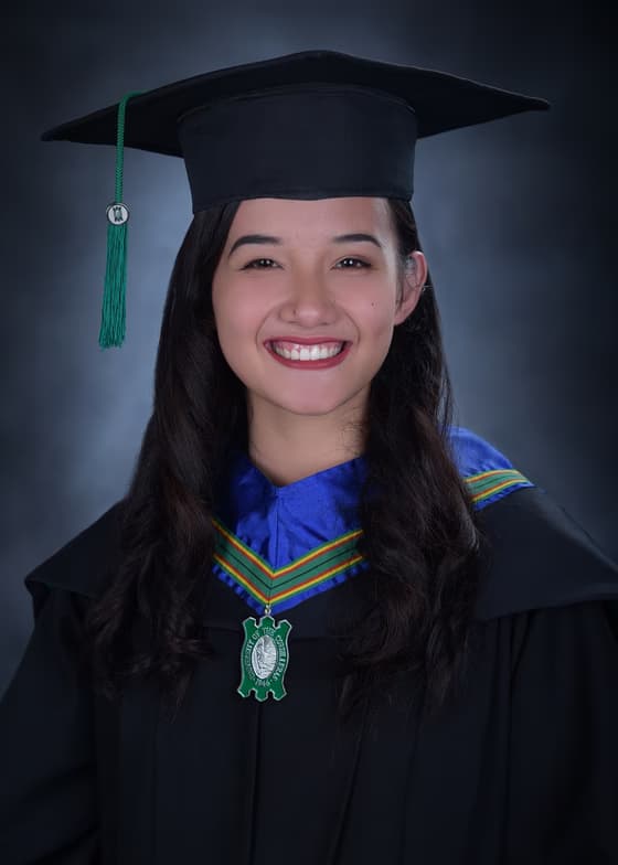 Graduation ceremony photo of Danielle Erlin 