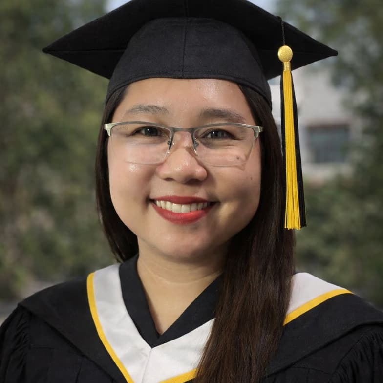 Graduation ceremony photo of Roselyn 