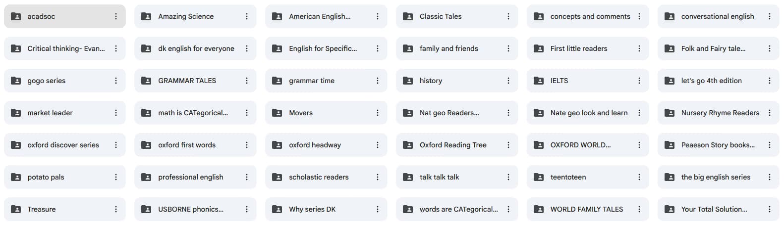 ESL learning materials by Jennifer 