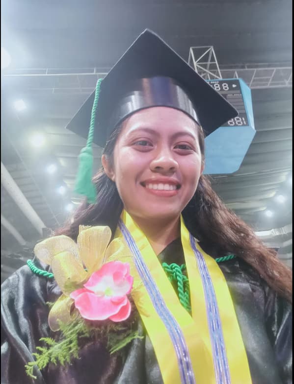 Graduation ceremony photo of Laliene Joyce 