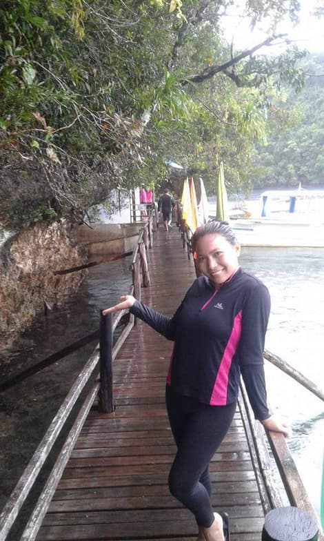 Travel snapshot of Kyzzel Ann during a trip 