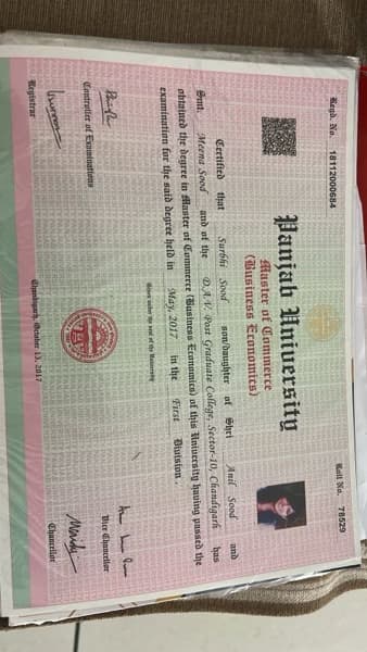 Verified degree or teaching certification of Surbhi 