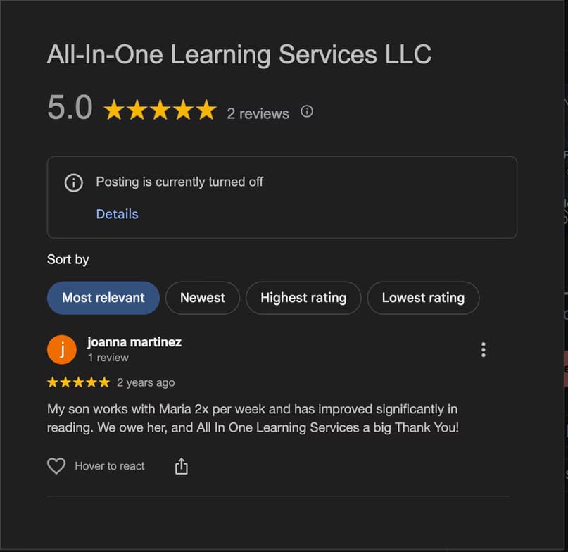 Maria conducting a lesson 