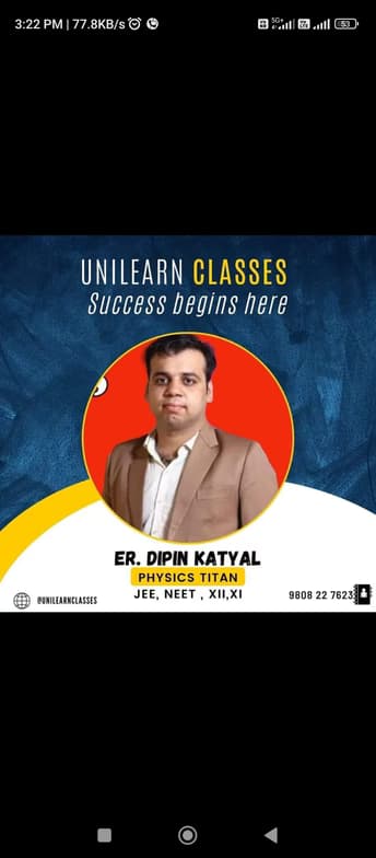 Profile photo of Dipin , Physics tutor at Wiingy 