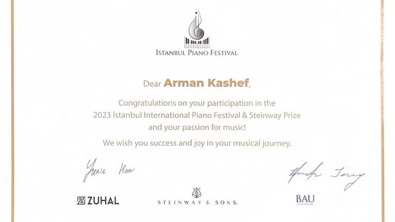 Verified degree or teaching certification of Arman 