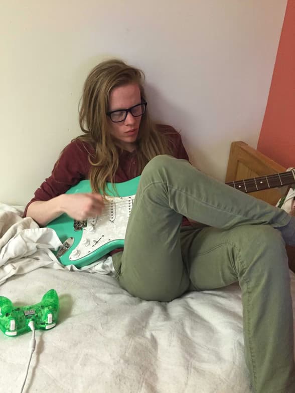 Dylanenjoying a hobby outside teaching 