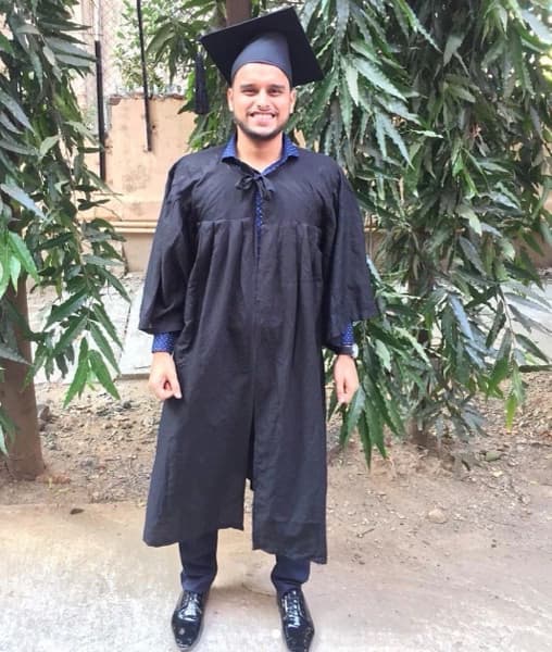 Graduation ceremony photo of Glen 