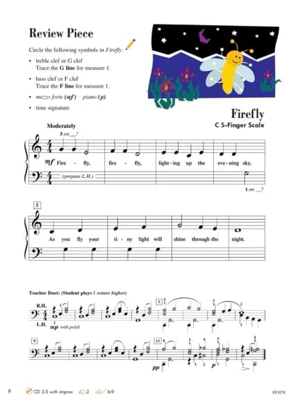 Piano learning materials by Milli 
