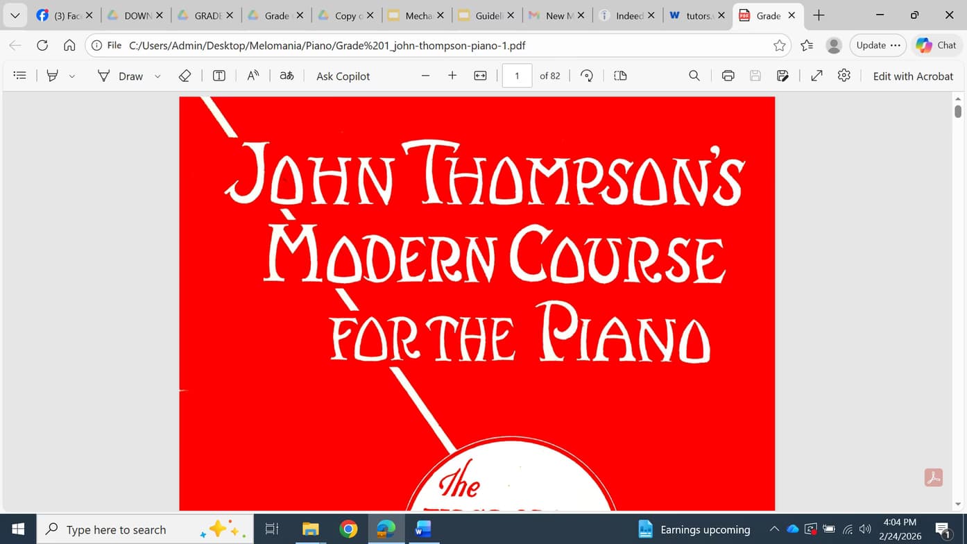 Piano learning materials by Charity  