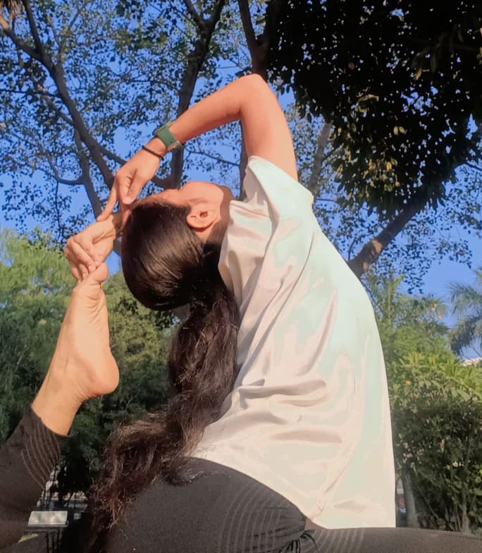 Ananyaenjoying a hobby outside teaching 