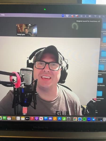 Andrew  conducting a lesson 