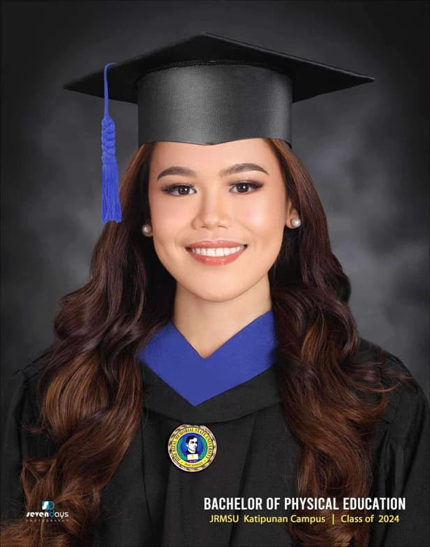 Graduation ceremony photo of Maria Naneth 