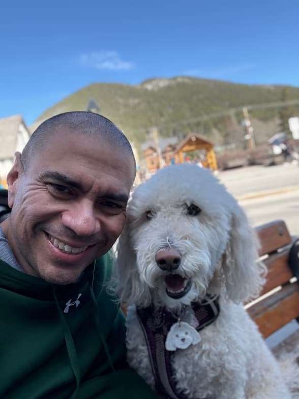 Alexanderenjoying a hobby outside teaching 