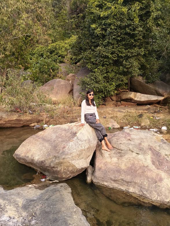 Travel snapshot of Anita during a trip 